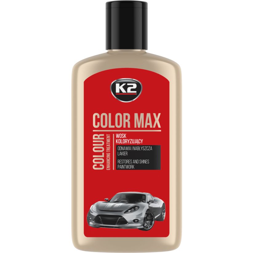 CERA COLOR MAX ROJO PARA VEHICULO 200ML (RED)