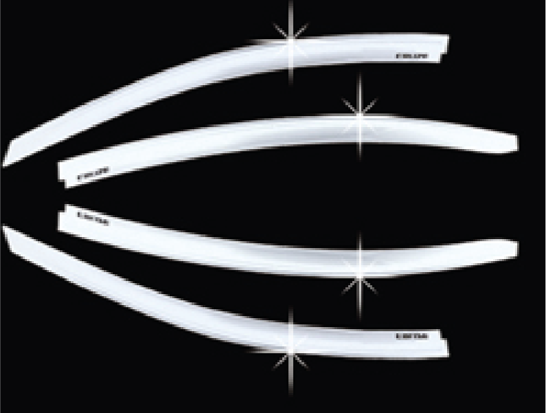 VISERA VENTANA CROMO (4PCS)