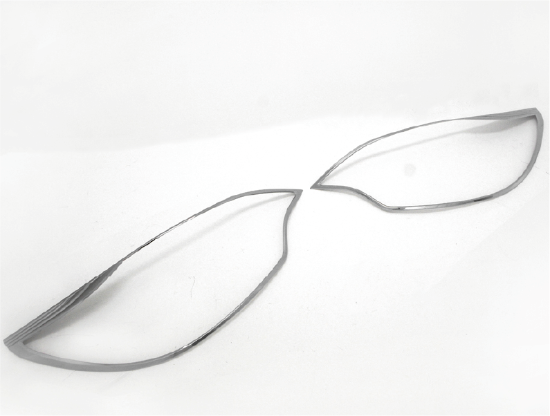 MOLDURA DE FARO DELANTERO (2PCS)