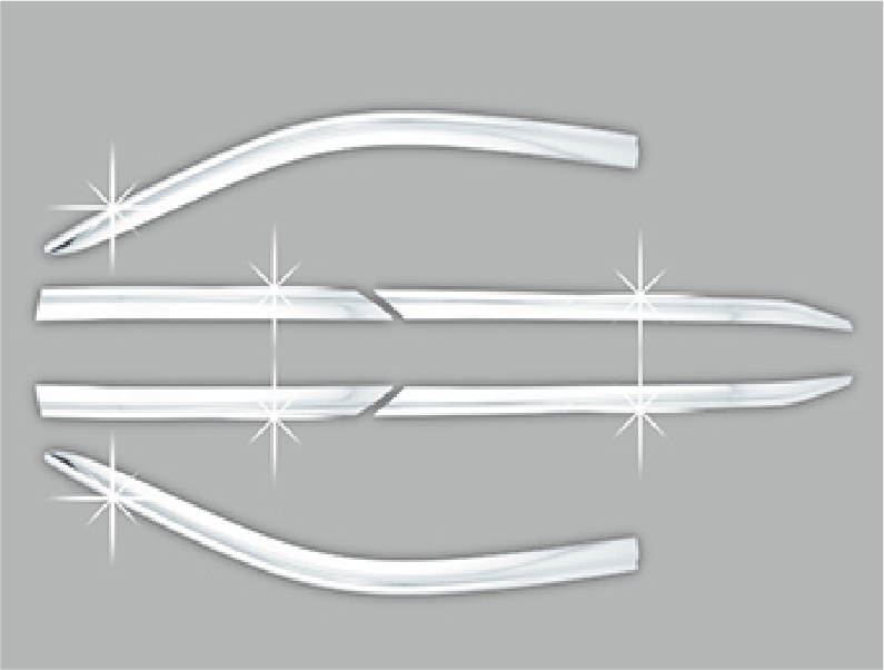 [D675] VISERA VENTANA CROMO (6PCS)