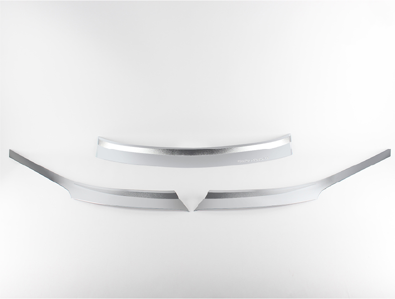 [G-412(K-889)] MOLDURA DE CAPOT CROMO (3PCS)