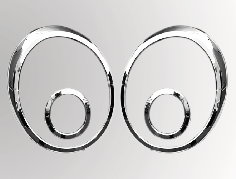 [A786] MOLDURA FARO POSTERIOR (4PCS)